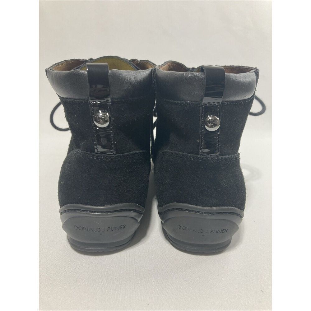 Donald J Pliner Chukka Lila Cow Hide Suede Ankle Bot‎ Moc Toe US 8M Black - Picture 7 of 12